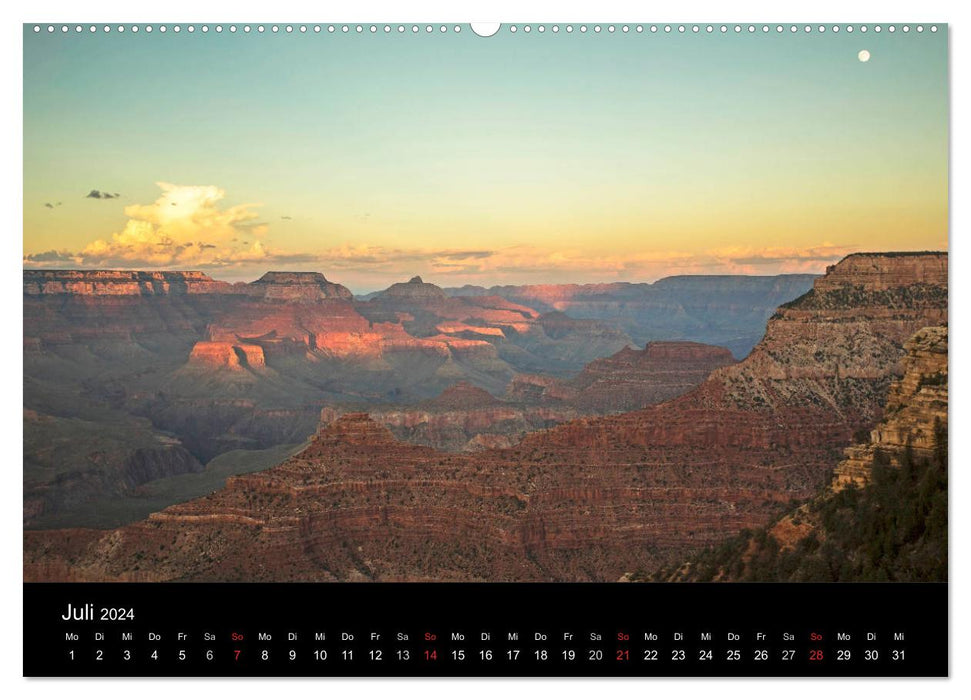 Grand Canyon – Merveilles de la nature (Calendrier mural CALVENDO 2024)