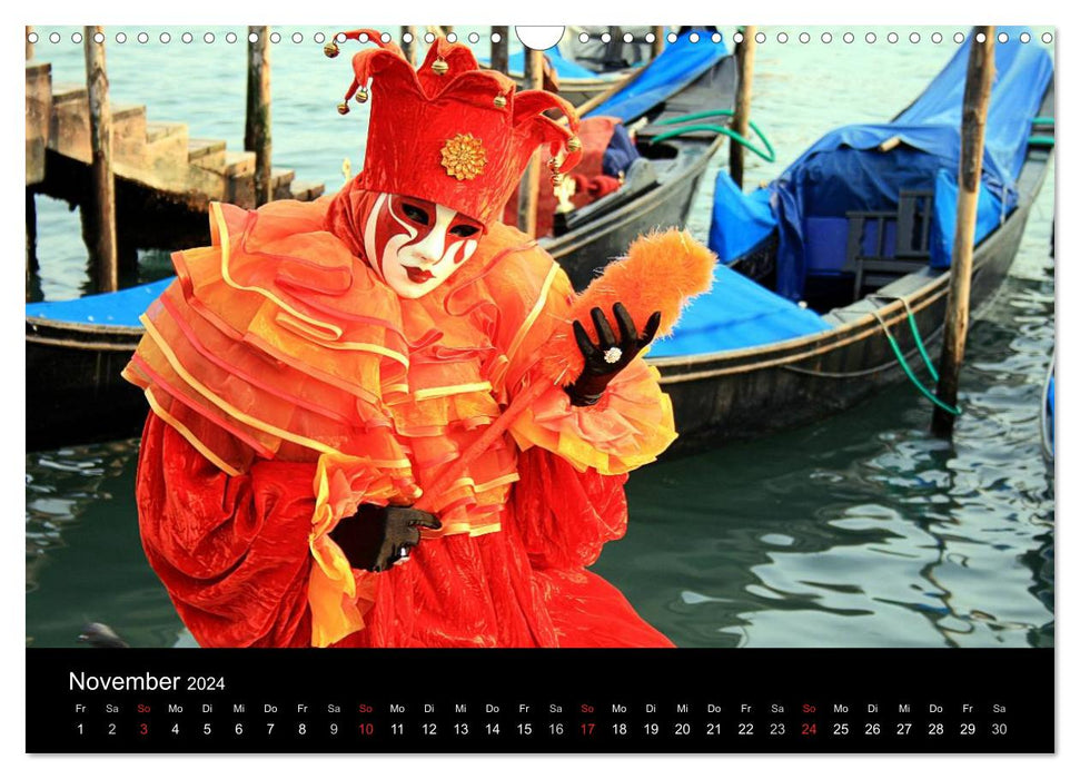 Venedig Maskenball (CALVENDO Wandkalender 2024)