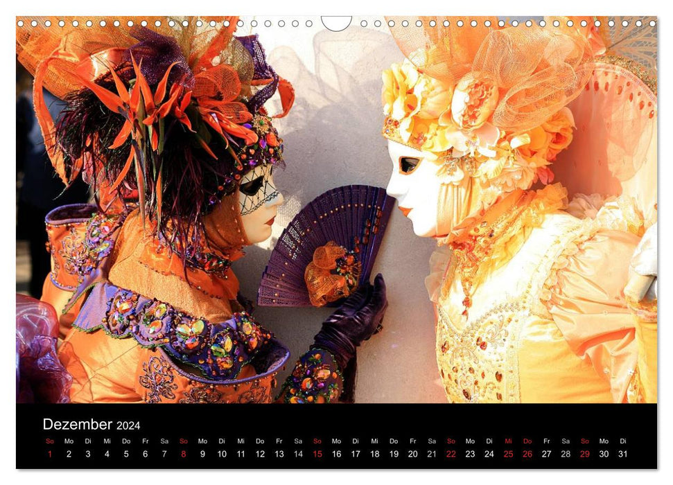 Venedig Maskenball (CALVENDO Wandkalender 2024)