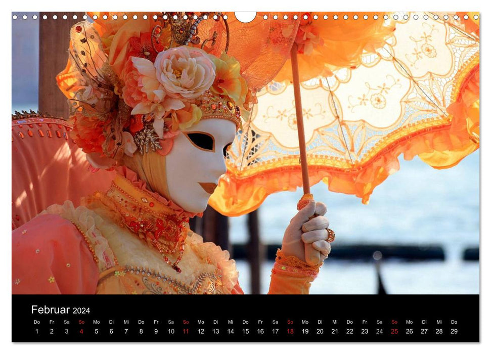 Venice Masquerade Ball (CALVENDO Wall Calendar 2024) 