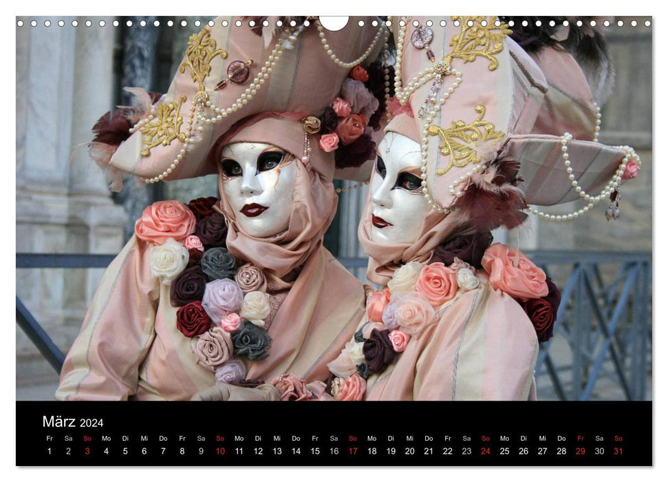 Venedig Maskenball (CALVENDO Wandkalender 2024)
