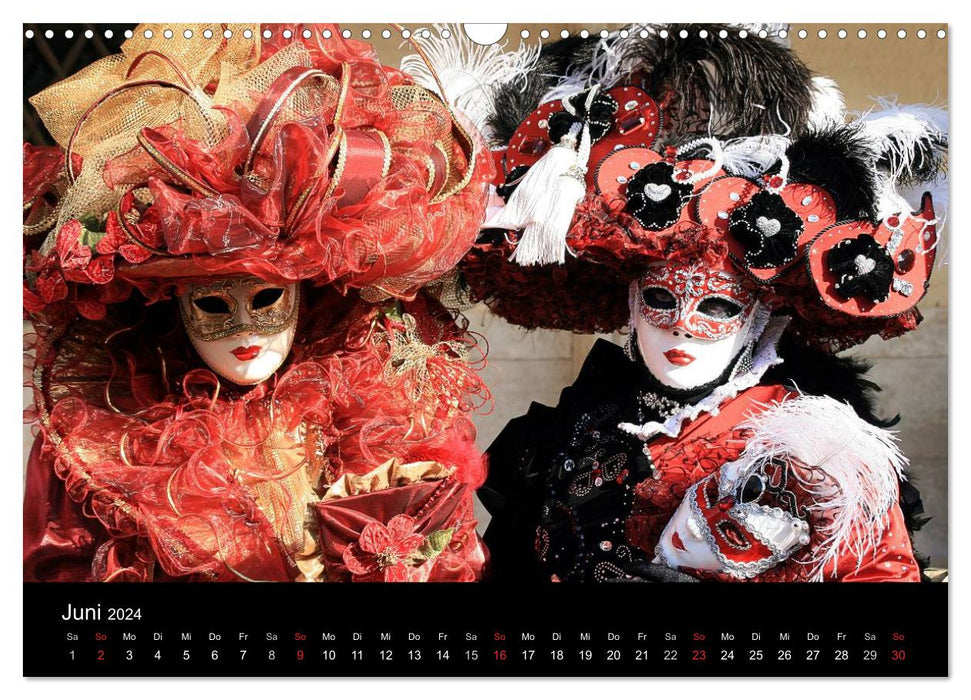 Venice Masquerade Ball (CALVENDO Wall Calendar 2024) 