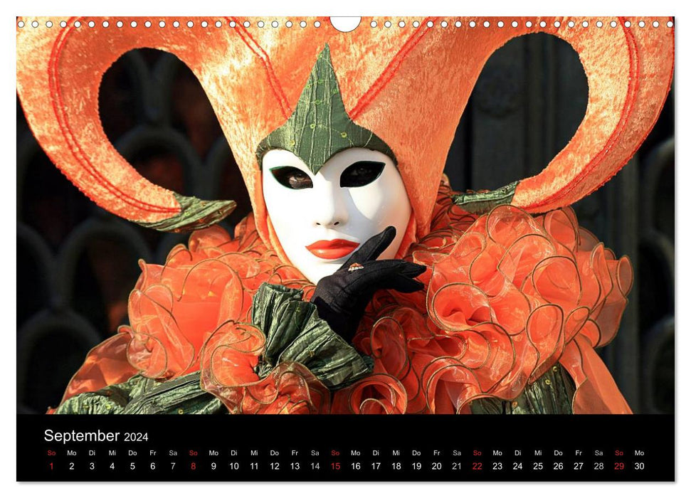 Venedig Maskenball (CALVENDO Wandkalender 2024)