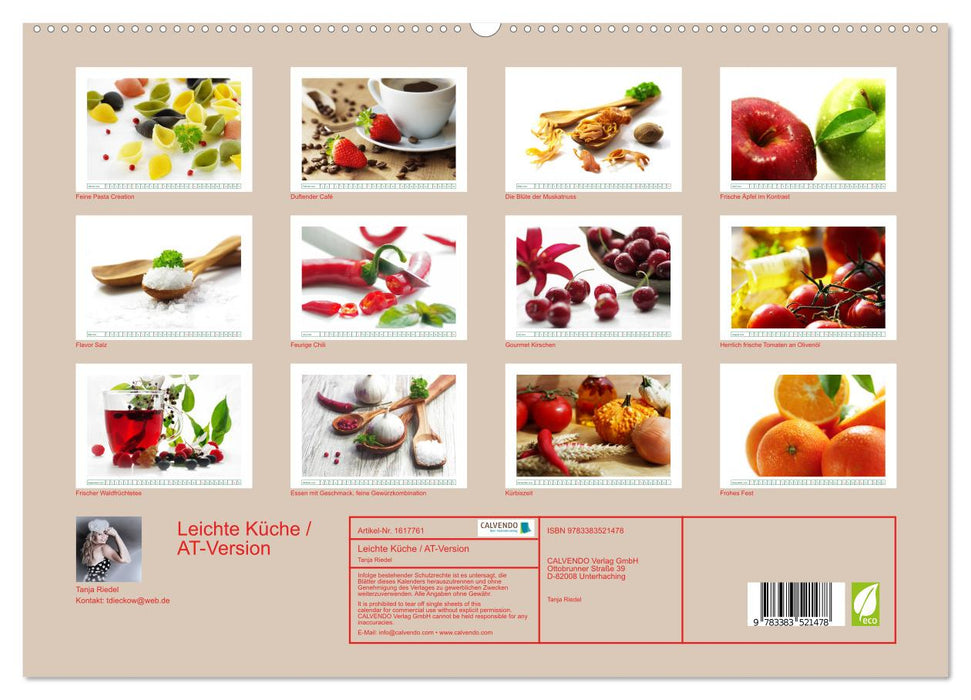 Leichte Küche / AT-Version (CALVENDO Premium Wandkalender 2024)