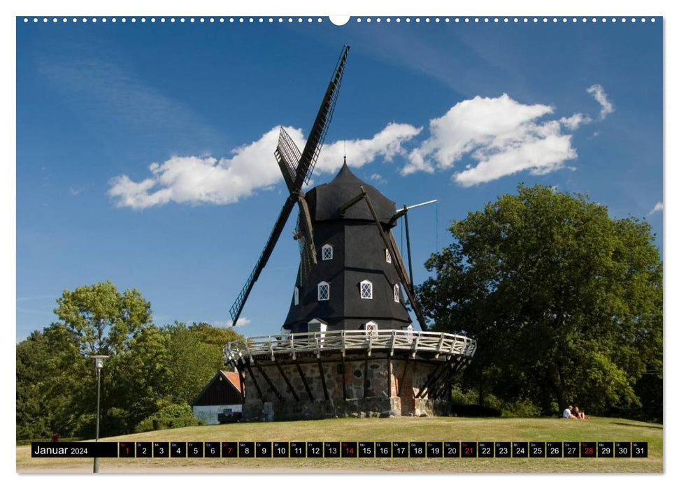 Windmühlen in Europa (CALVENDO Wandkalender 2024)