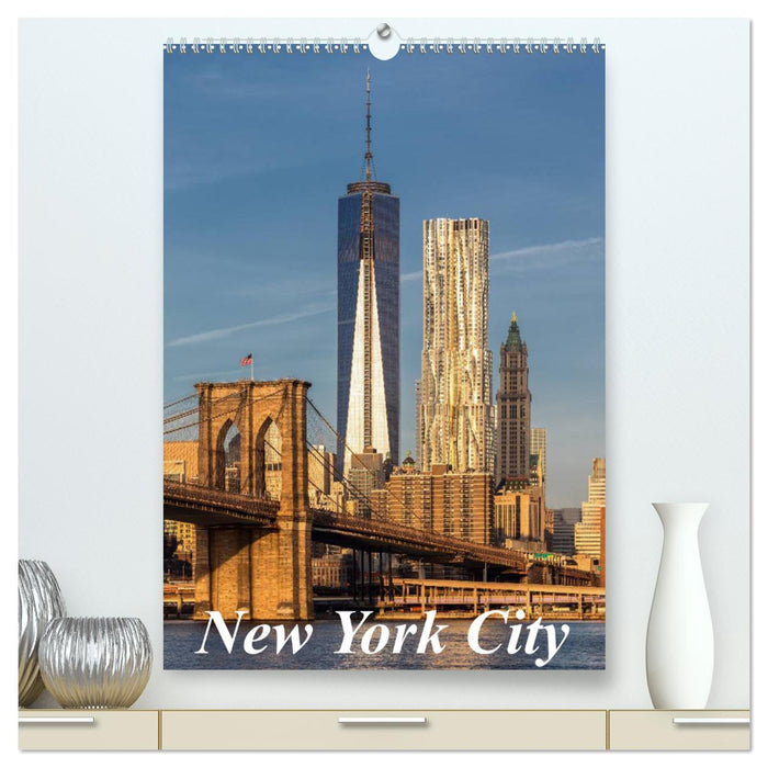 Version New York City / CH (Calendrier mural CALVENDO Premium 2024) 
