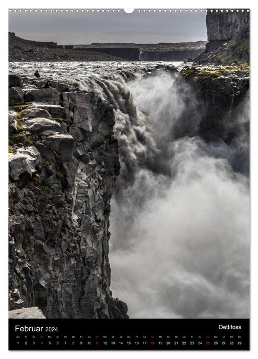 Islande - paysages façonnés par l'eau (Calvendo Premium Wall Calendar 2024) 