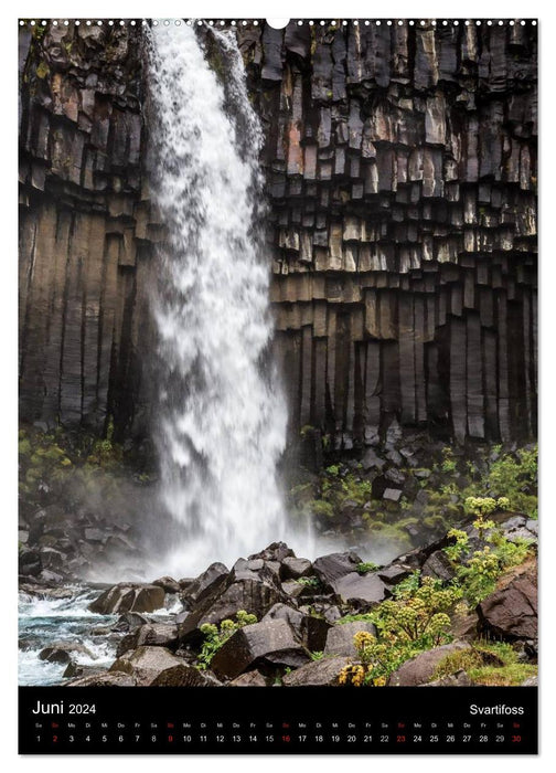 Islande - paysages façonnés par l'eau (Calvendo Premium Wall Calendar 2024) 