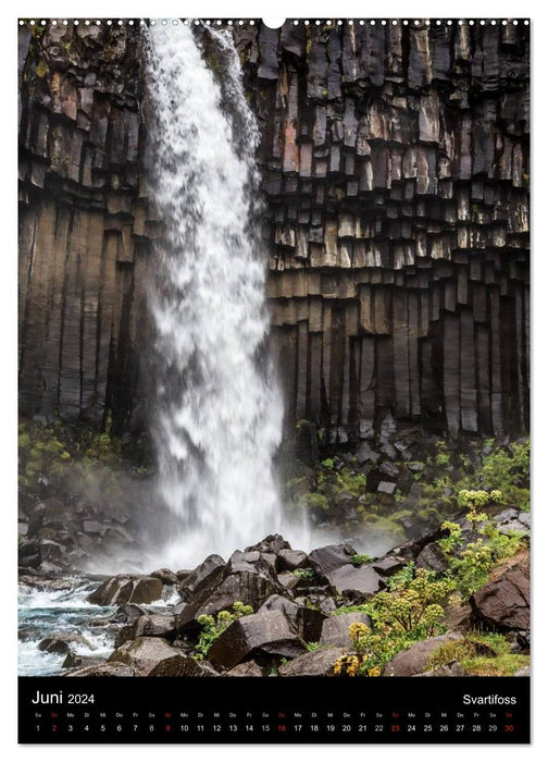 Island - Landschaften vom Wasser geprägt (CALVENDO Premium Wandkalender 2024)