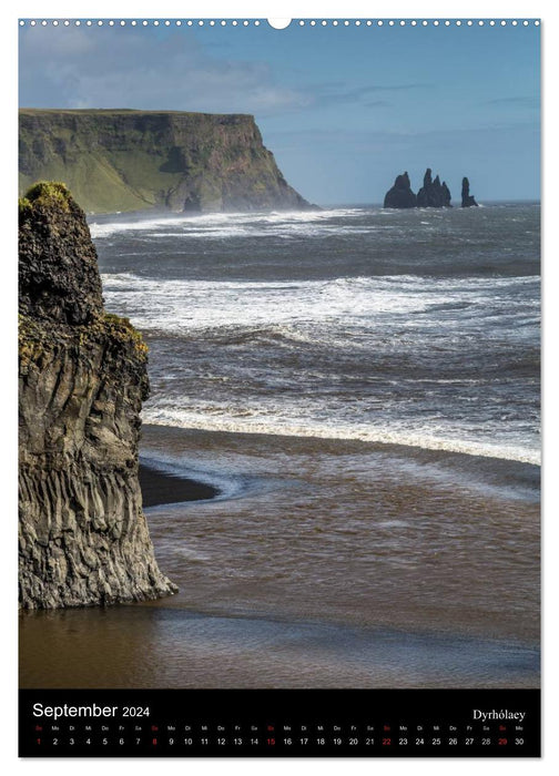 Island - Landschaften vom Wasser geprägt (CALVENDO Premium Wandkalender 2024)