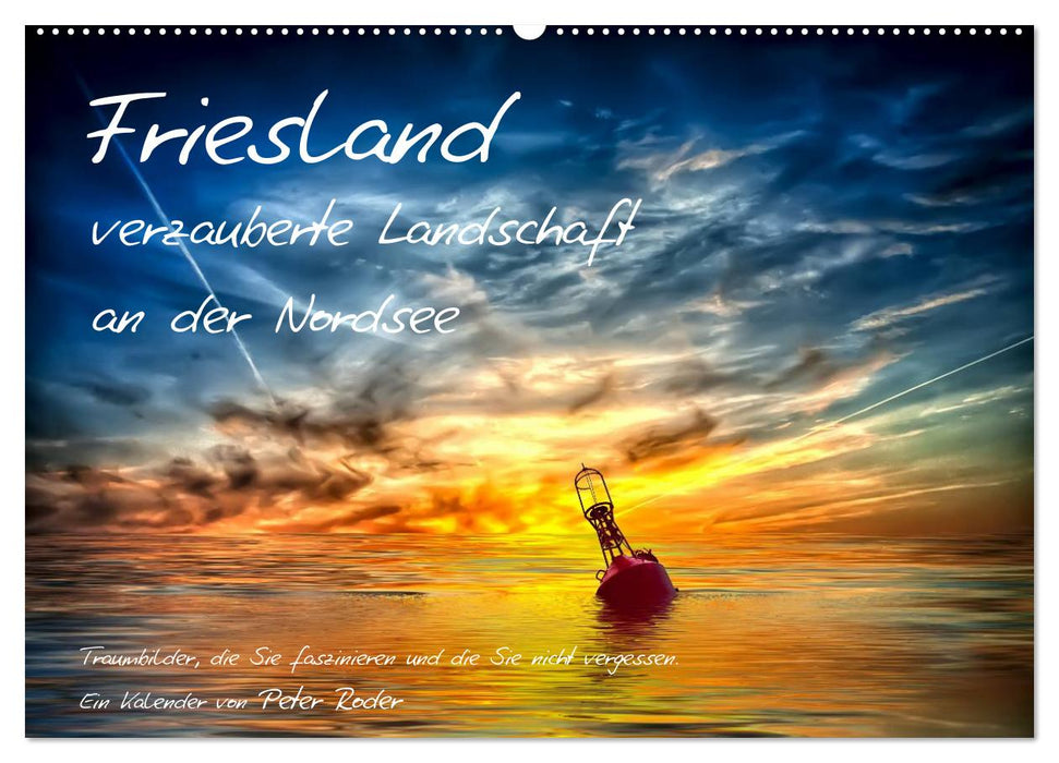 Frise - paysage enchanté sur la mer du Nord / version CH (calendrier mural CALVENDO 2024) 