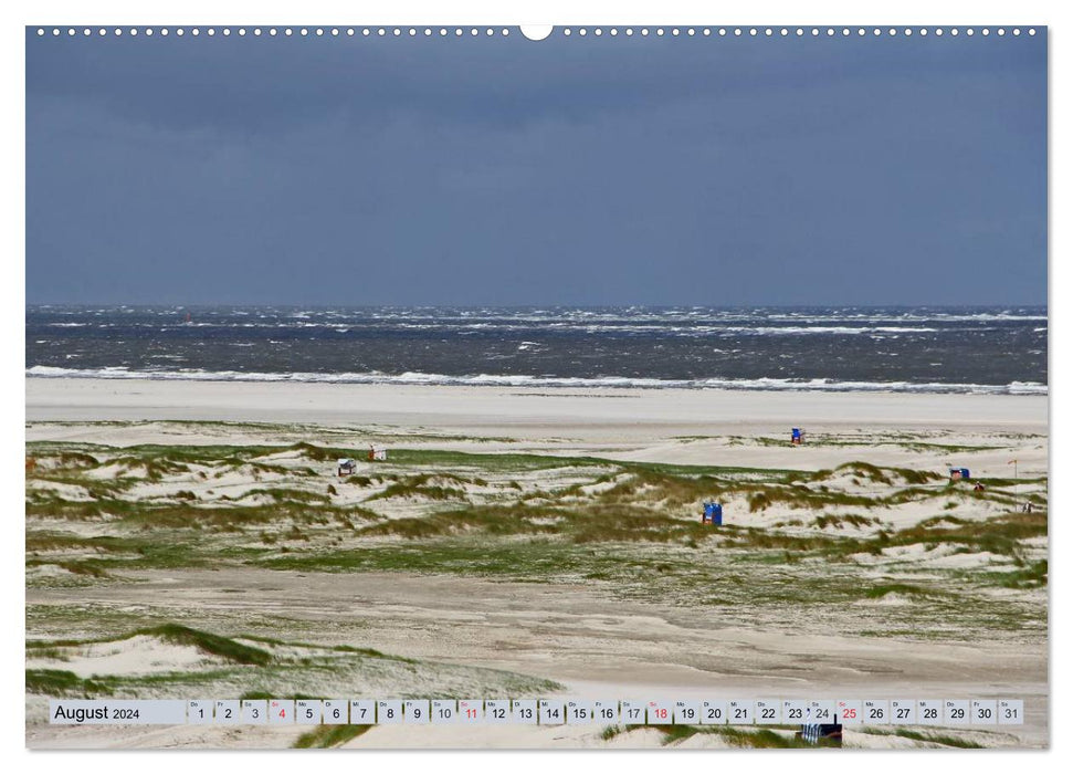 Amrum - images atmosphériques de la mer du Nord (calendrier mural CALVENDO 2024)