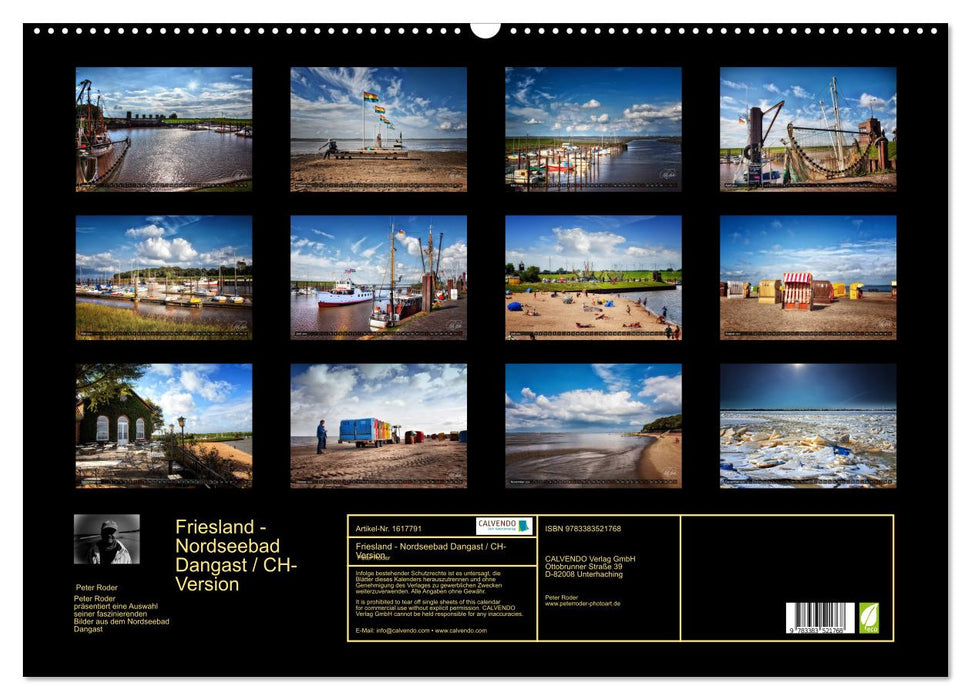 Friesland - North Sea resort Dangast / CH version (CALVENDO wall calendar 2024) 
