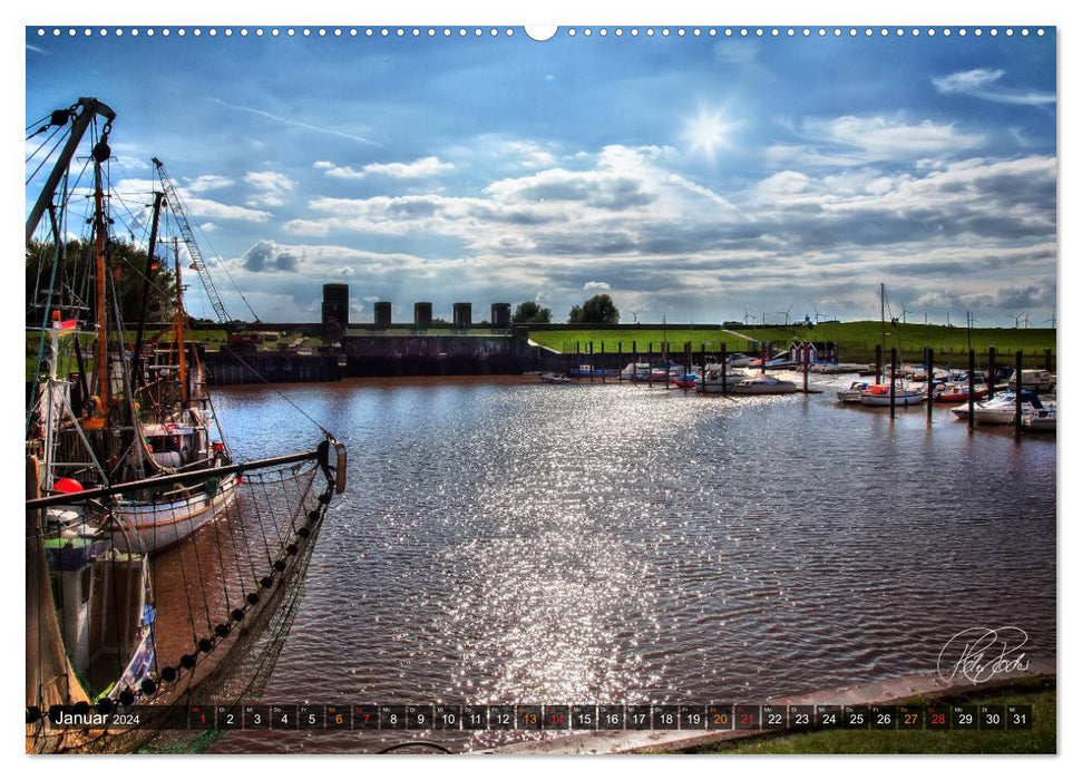 Friesland - North Sea resort Dangast / CH version (CALVENDO wall calendar 2024) 