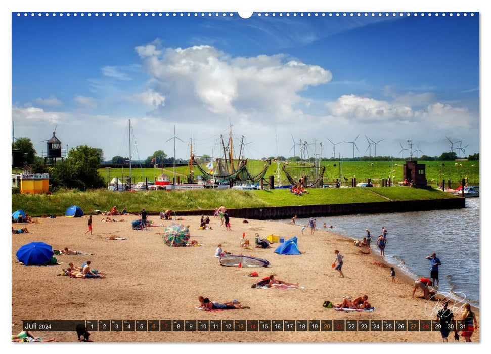 Friesland - Nordseebad Dangast / CH-Version (CALVENDO Wandkalender 2024)