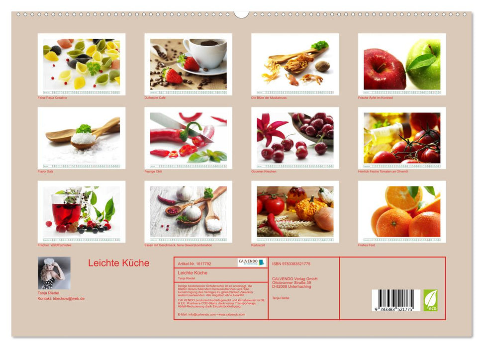 Leichte Küche (CALVENDO Premium Wandkalender 2024)