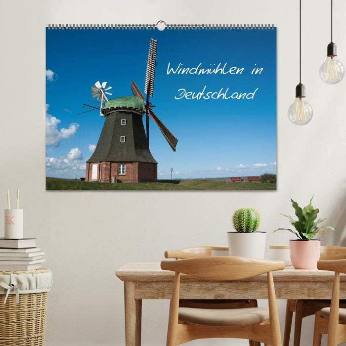 Windmühlen in Deutschland (CALVENDO Wandkalender 2024)
