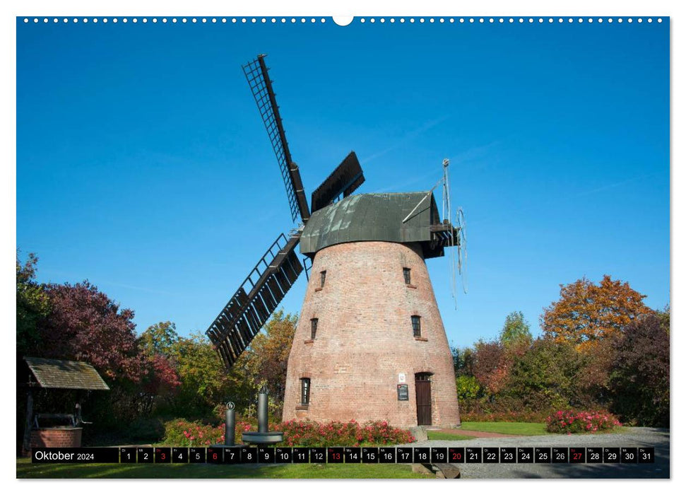 Windmills in Germany (CALVENDO wall calendar 2024) 