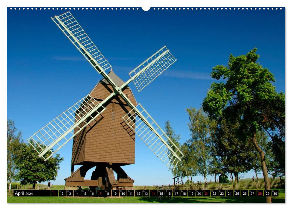 Windmühlen in Deutschland (CALVENDO Wandkalender 2024)