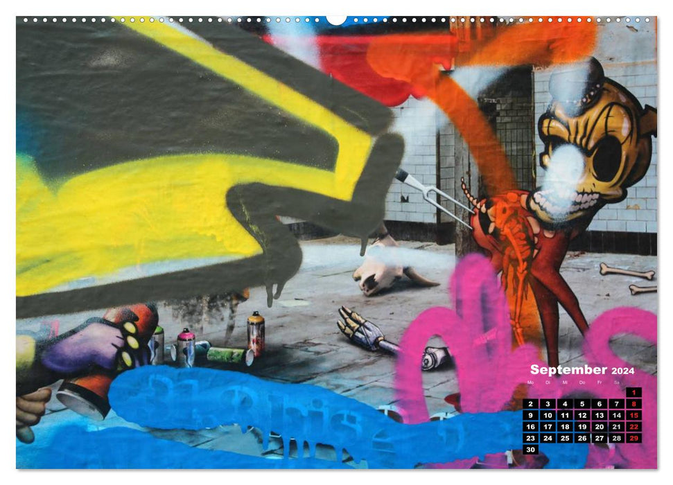 Street-Art 2024 / CH-Version (CALVENDO Wandkalender 2024)
