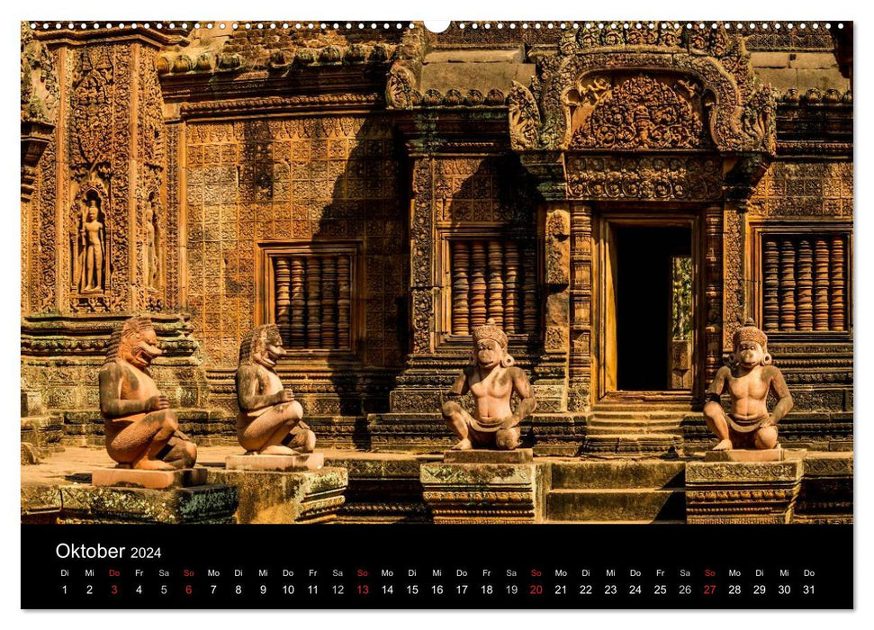 Kambodscha: das Königreich der Wunder (CALVENDO Premium Wandkalender 2024)