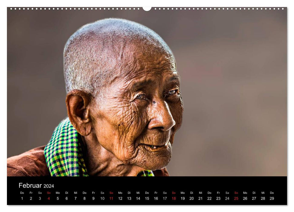 Cambodge : le Royaume des Merveilles (Calendrier mural CALVENDO Premium 2024) 