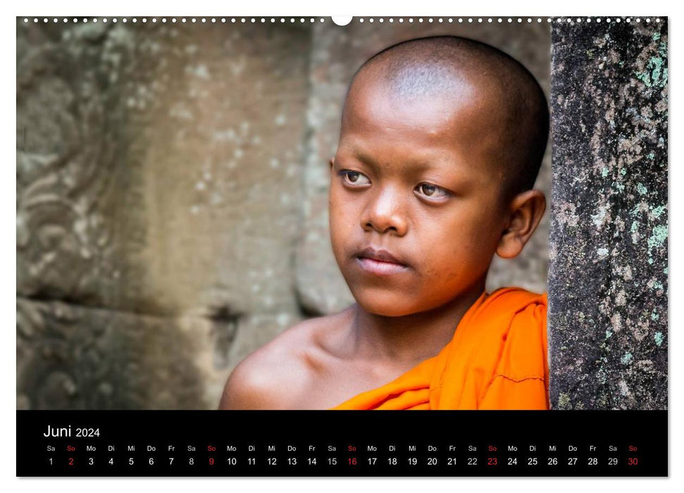 Cambodia: the Kingdom of Wonders (CALVENDO Premium Wall Calendar 2024) 
