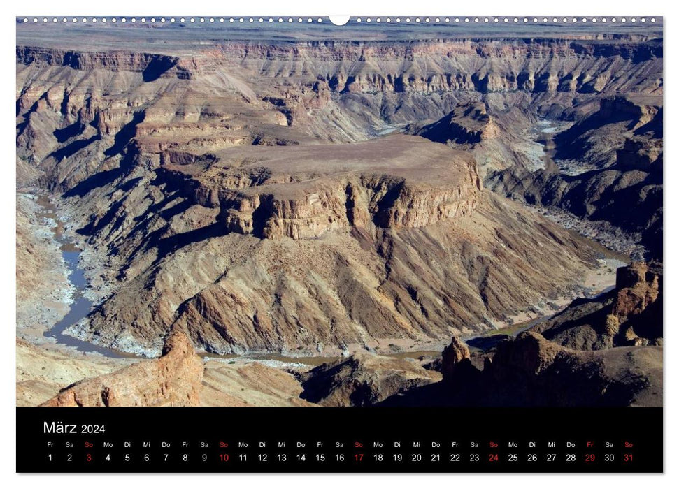 Les points forts de la Namibie (calendrier mural CALVENDO 2024) 