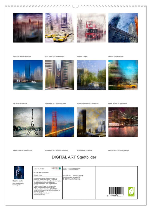 DIGITAL ART Stadtbilder (CALVENDO Premium Wandkalender 2024)
