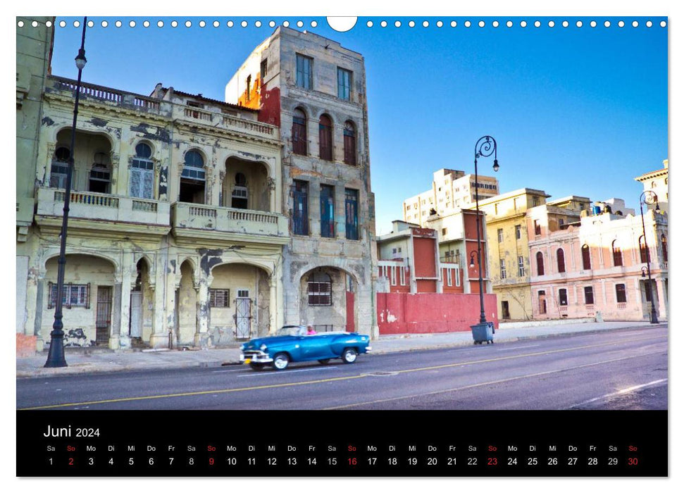 Kuba - Die Straßen Havannas (CALVENDO Wandkalender 2024)