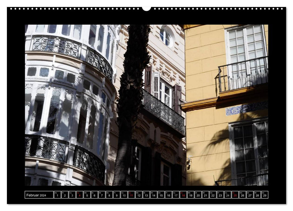 Malaga - 50 mm (Calvendo Premium Calendrier mural 2024) 