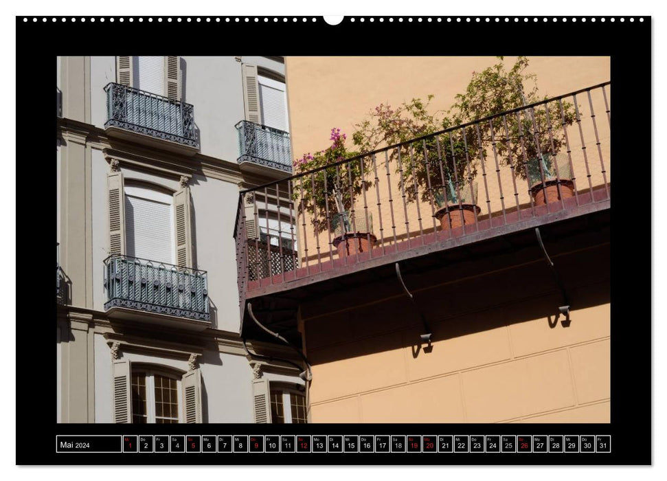 Malaga - 50mm (CALVENDO Premium Wall Calendar 2024) 
