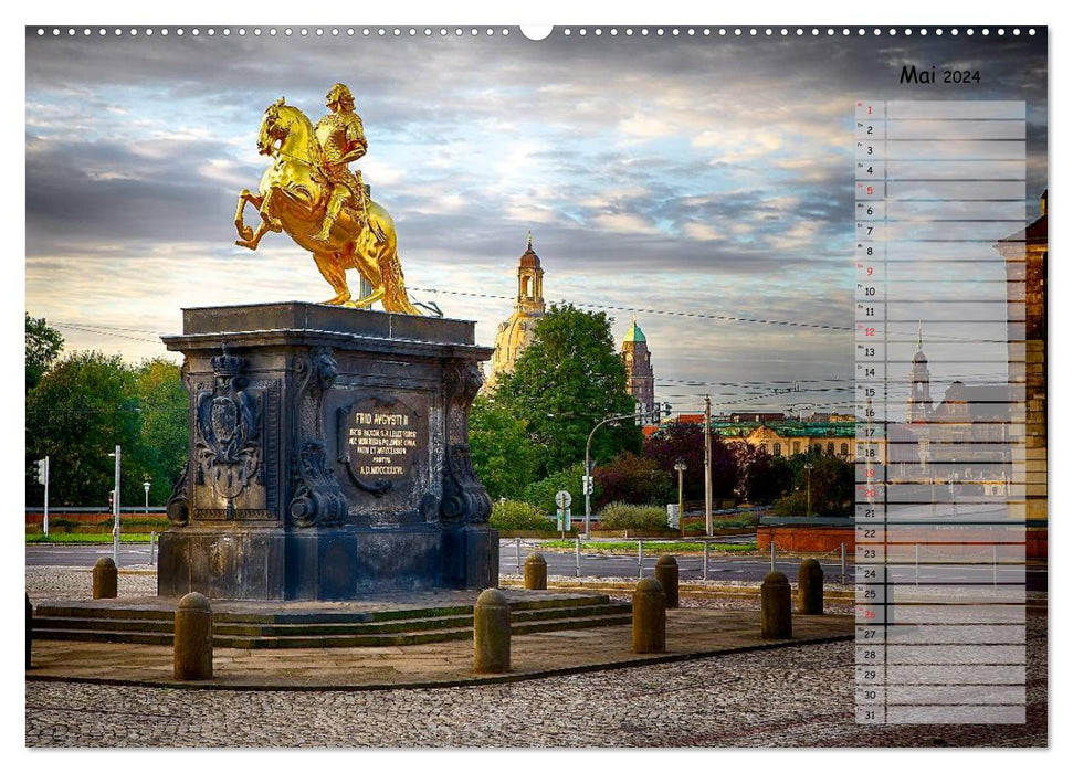 Dresden 2024 / Birthday Calendar (CALVENDO Premium Wall Calendar 2024) 