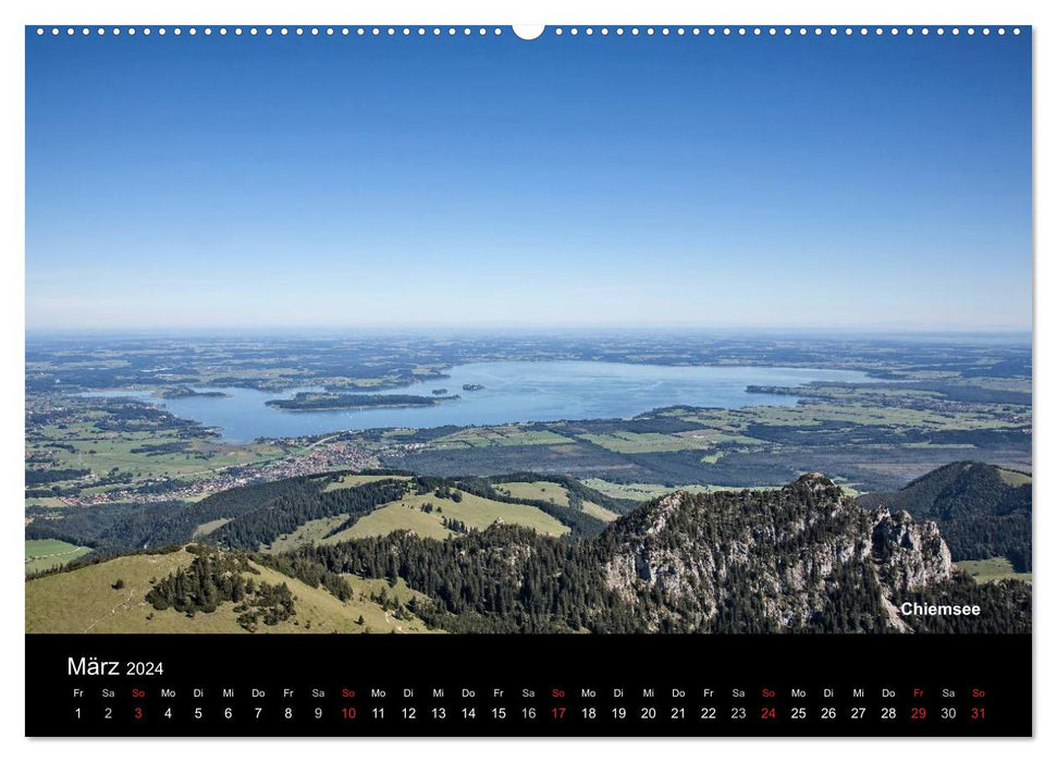 Lacs de Haute-Bavière (Calendrier mural CALVENDO 2024) 