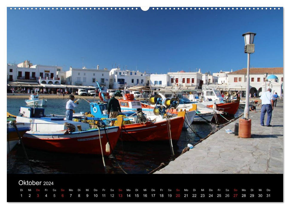 Mykonos - Insel des Lichts (CALVENDO Premium Wandkalender 2024)