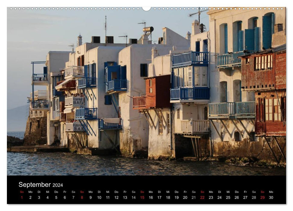 Mykonos - Island of Light (CALVENDO Premium Wall Calendar 2024) 