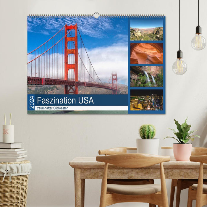 Fascination USA – Sud-Ouest fantastique (calendrier mural CALVENDO 2024) 