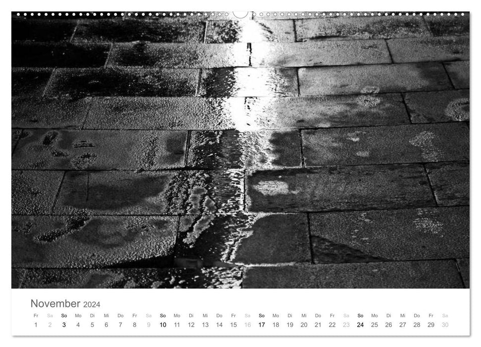 BARCELONA [black/white] (CALVENDO Premium Wandkalender 2024)