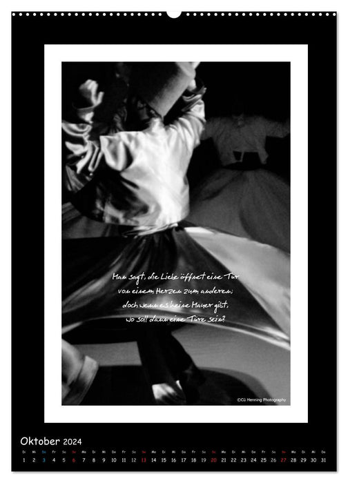 Mevlana's whirling dervishes and his wisdom (CALVENDO Premium Wall Calendar 2024) 