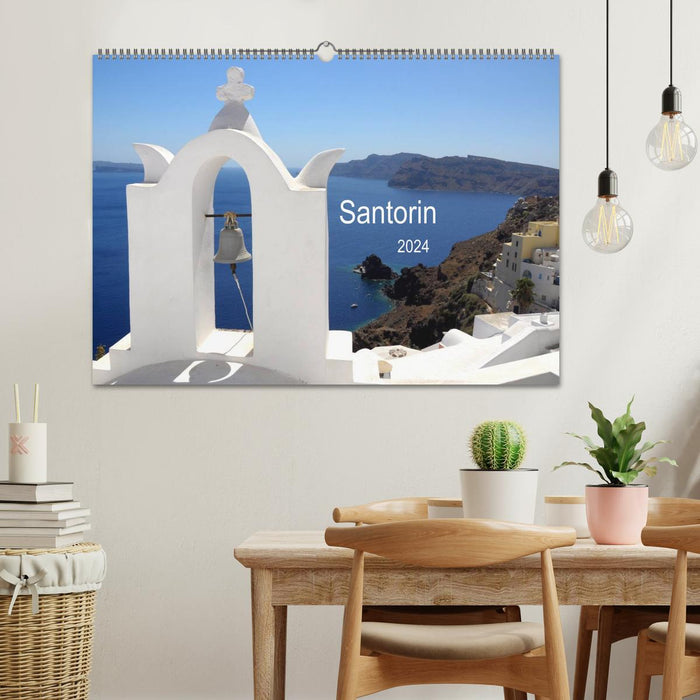Santorin 2024 (Calendrier mural CALVENDO 2024) 