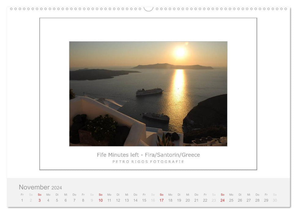 Santorin 2024 (Calendrier mural CALVENDO 2024) 