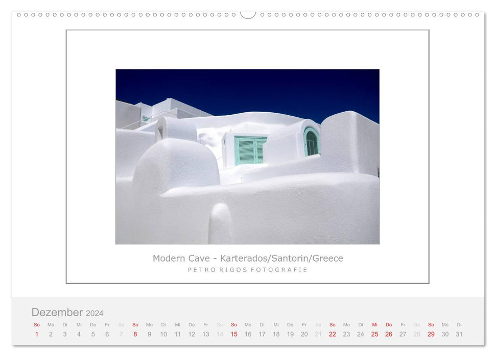 Santorini 2024 (CALVENDO wall calendar 2024) 