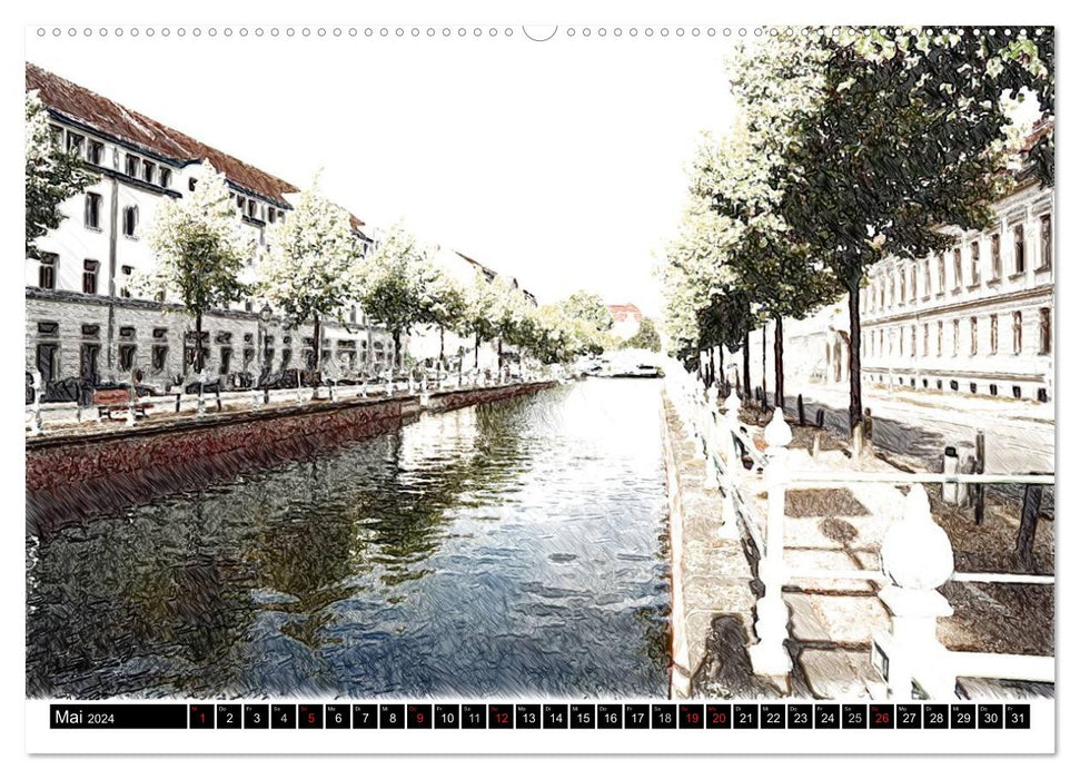 Potsdam Calendar (CALVENDO Premium Wall Calendar 2024) 