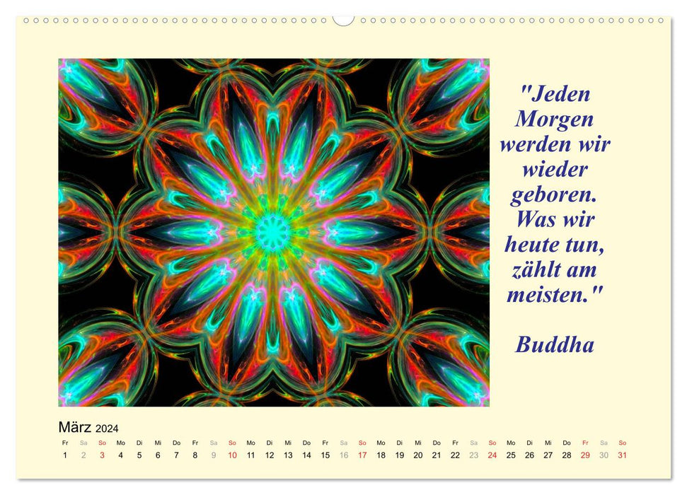 Meditation - Asiatische Weisheiten (CALVENDO Premium Wandkalender 2024)