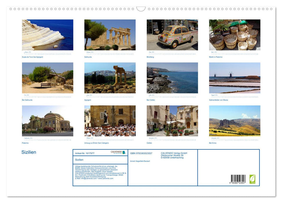 Sicily (CALVENDO wall calendar 2024) 