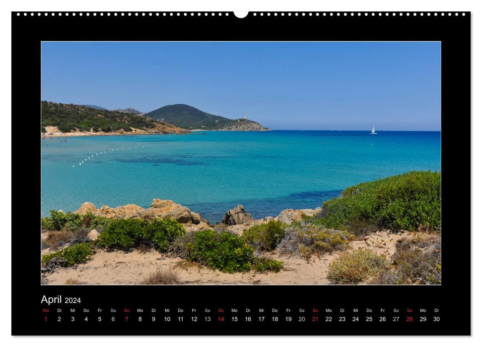 L'île de rêve de la Sardaigne (Calendrier mural CALVENDO 2024) 