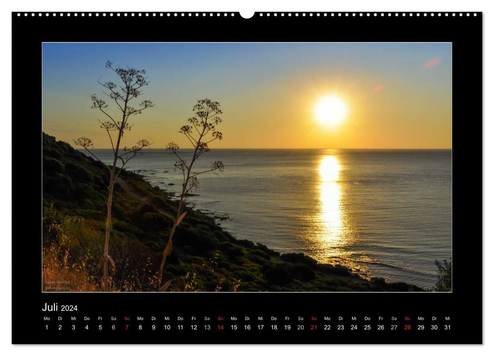 L'île de rêve de la Sardaigne (Calendrier mural CALVENDO 2024) 