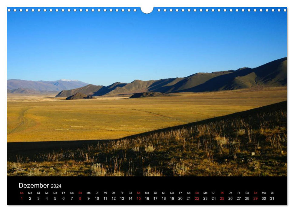 Einsame Mongolei (CALVENDO Wandkalender 2024)