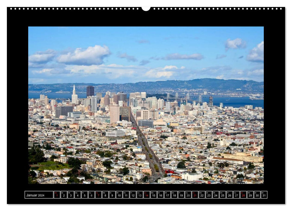 Wunderbares San Francisco (CALVENDO Premium Wandkalender 2024)