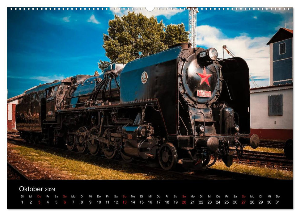 Locomotives 2024 (CALVENDO Premium Wall Calendar 2024) 